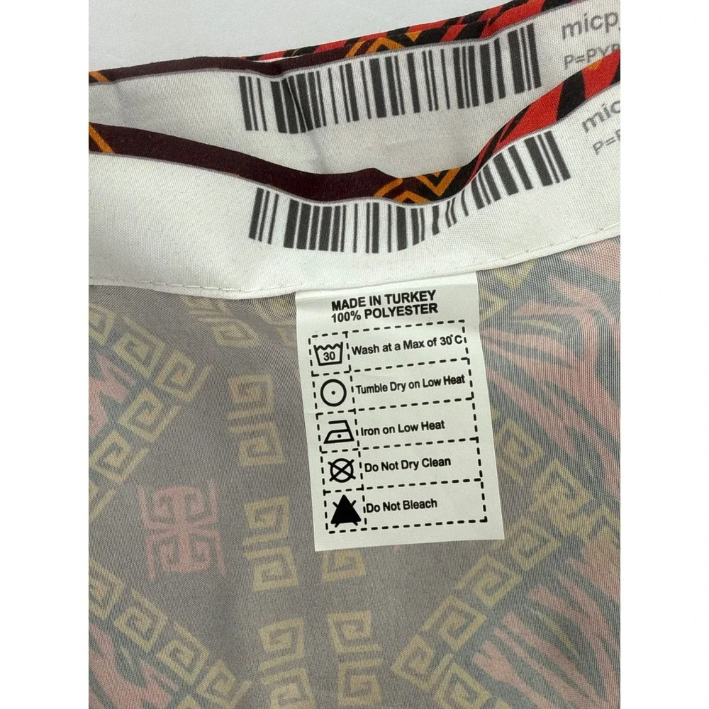 Ambesonne Tribal Zebra Print Window Curtains 2 Panel Set Red Brown 56x95 NEW